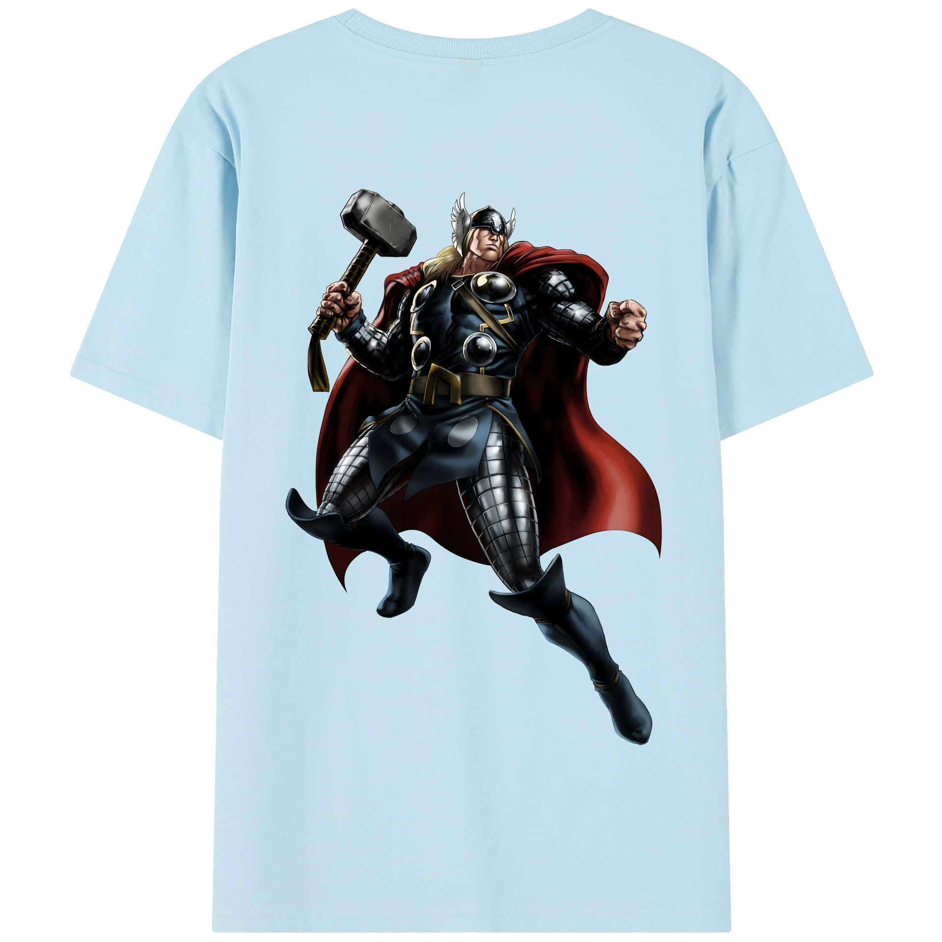 （画像用） アベンジャーズ The Avengers 綿100％半袖Tシャツ（背面プリント）